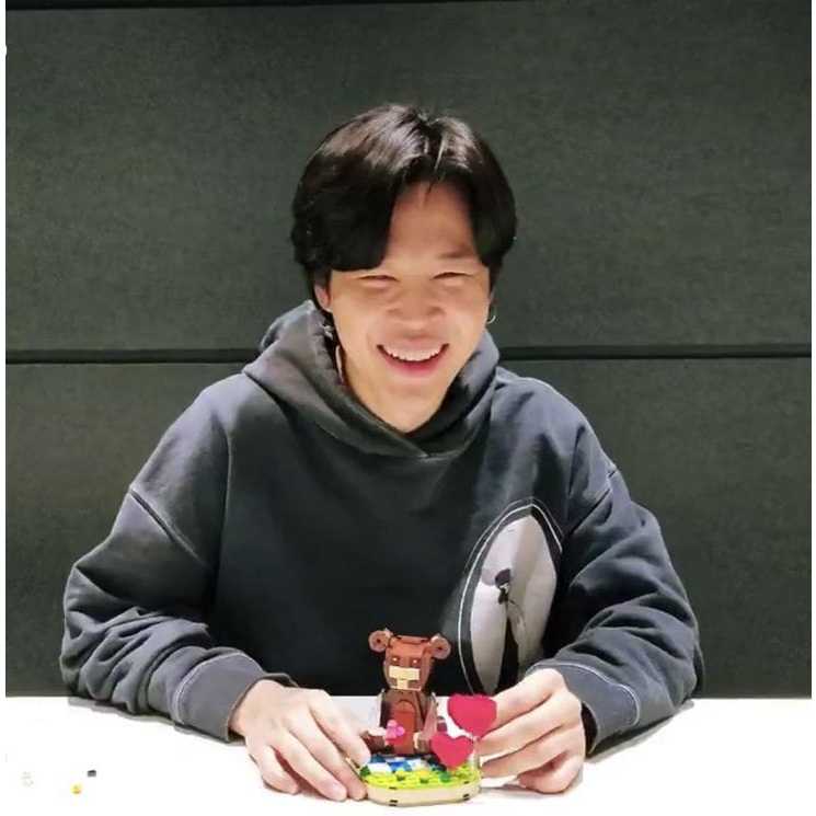 HOODIE PARK JIMIN ABU I BAHAN TEBAL DAN SABLON PREMIUM STOK TERBATAS