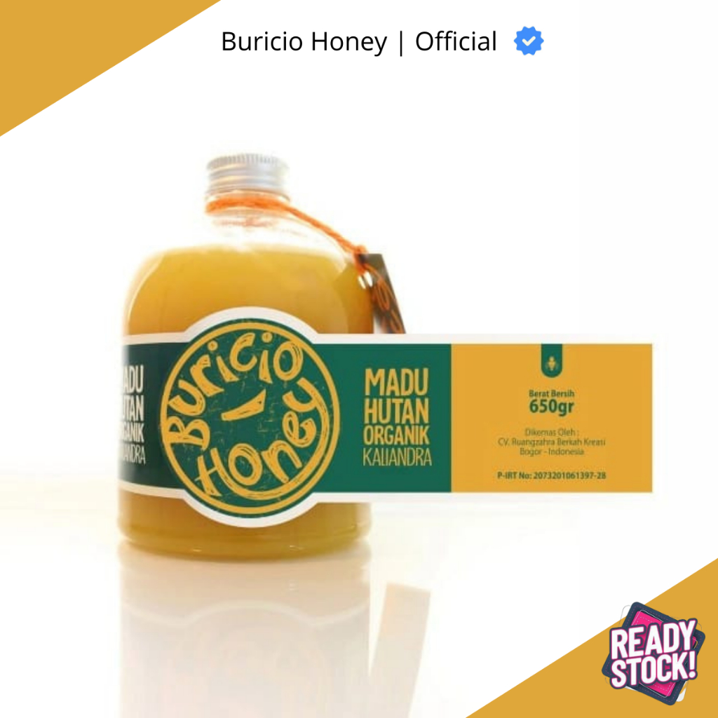 

Buricio Honey Madu Hutan Nektar Kaliandra 100 % Murni Asli Tanpa Campuran Original