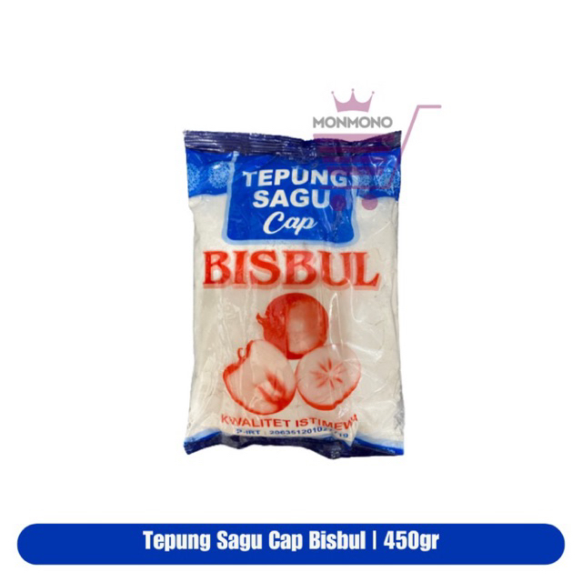 

Tepung Sagu Cap Bisbul 500gr / Tepung Sagu Putih