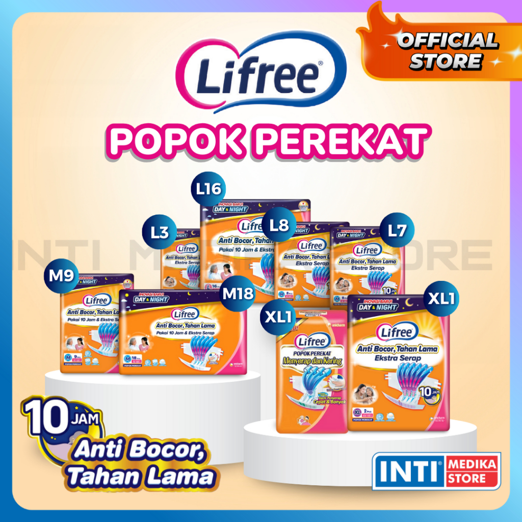 LIFREE - Popok Perekat Dewasa | Popok Dewasa Lifree | Adult Diapers