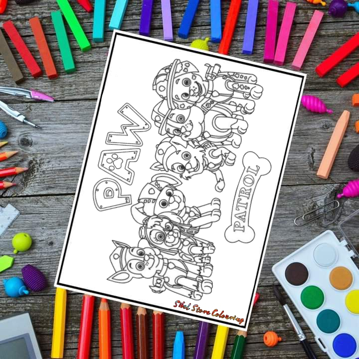 

Kertas Mewarnai Gambar Anak Tema Paw Patrol V1 / Kertas Gambar (10 Lembar)