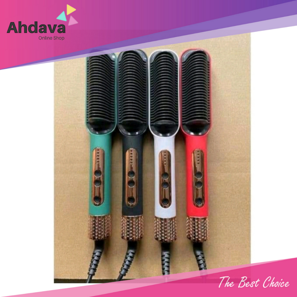 Catok Sisir Pelurus Rambut 2in1