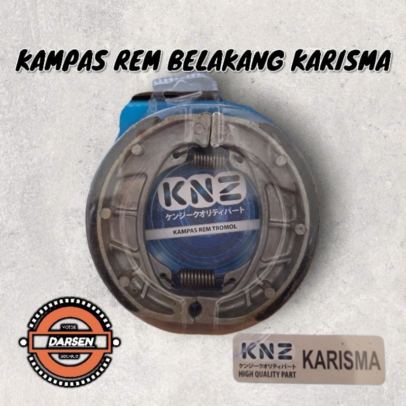 KNZ - KAMPAS REM BELAKANG KARISMA SUPRA X 125 SUPRA FIT NEW ORIGINAL KNZ