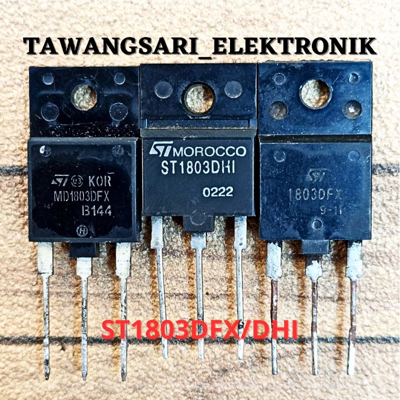 tr 1803 transistor horisontal st1803dfx tr st1803dhi cabutan original