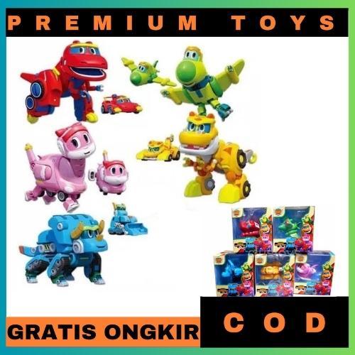 (PROMO COD) TERBARU Gogo Dino Mini Transformation Robocar Series Original Asli - Gogo Dino - Mainan 