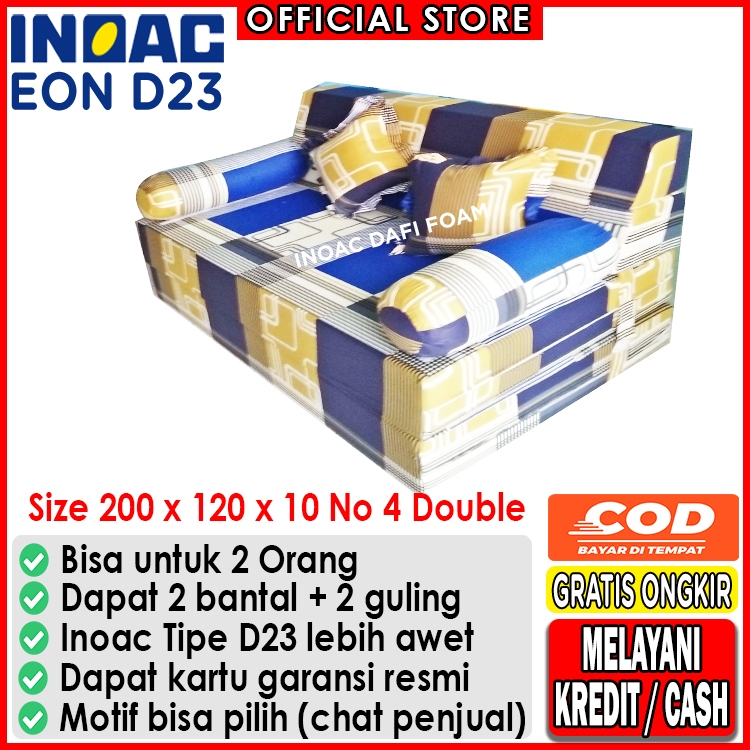 Sofabed Inoac 200x120x10 nomor 4 Double busa Inoac EON D23 original garansi 10 tahun kasur busa kasu