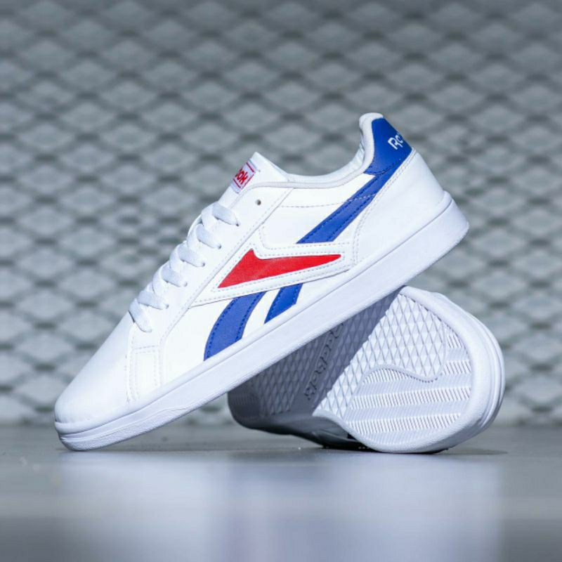 sepatu REEBOK ROYAL COMPLETE 2  WHITE BLUE RED