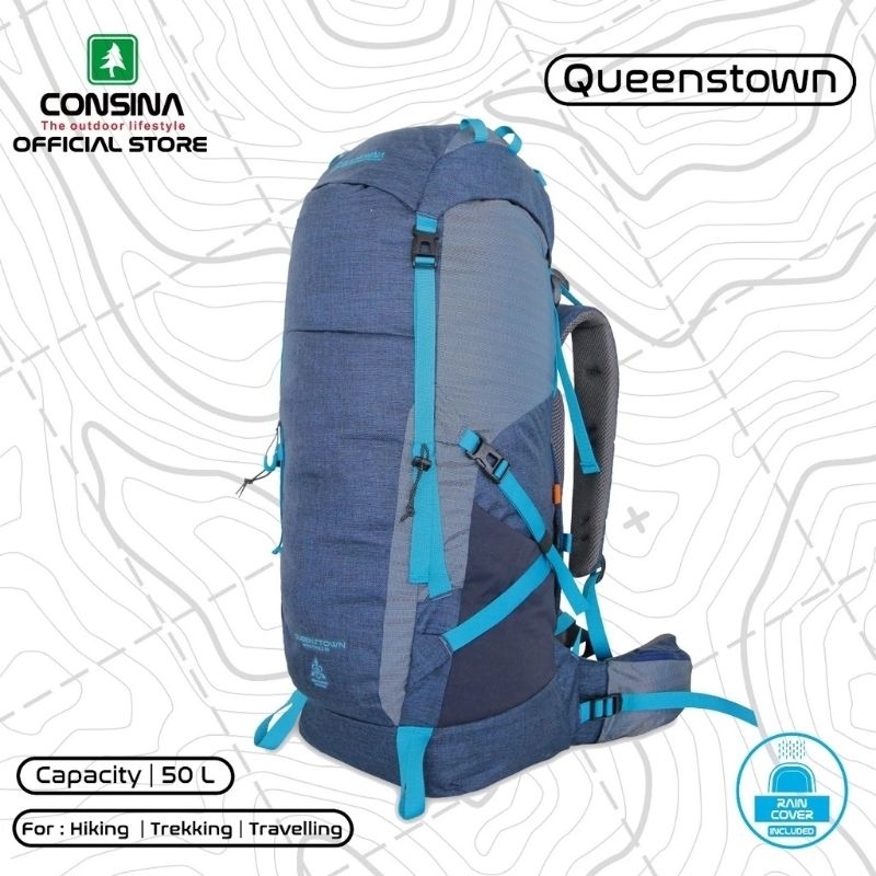 Carrier Consina Queenstown Tas Gunung 50L up 60L