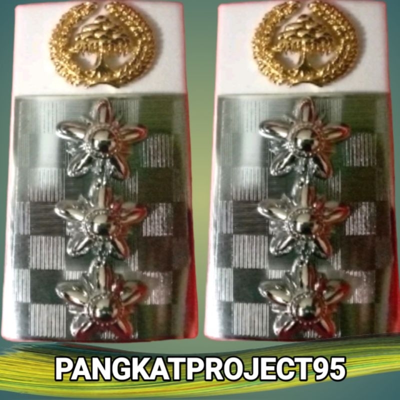 PANGKAT PDH CAMAT PLAT DASAR KAIN PUTIH