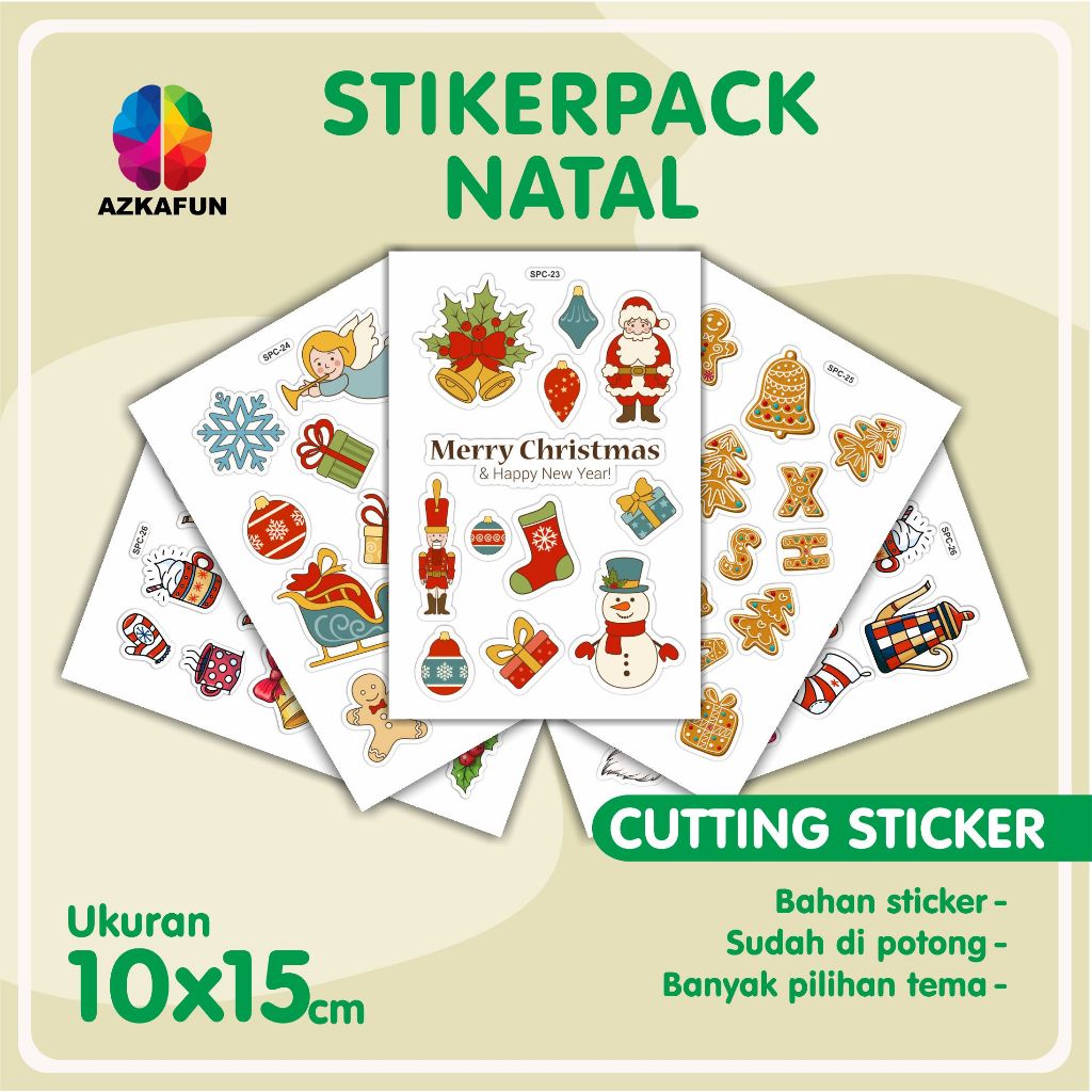 

STICKER PACK NATAL - stiker hampers natal - sticker thumbler - sticker aesthetic