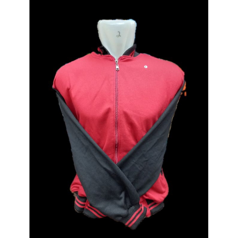 varaity merah hitam baseball zipper