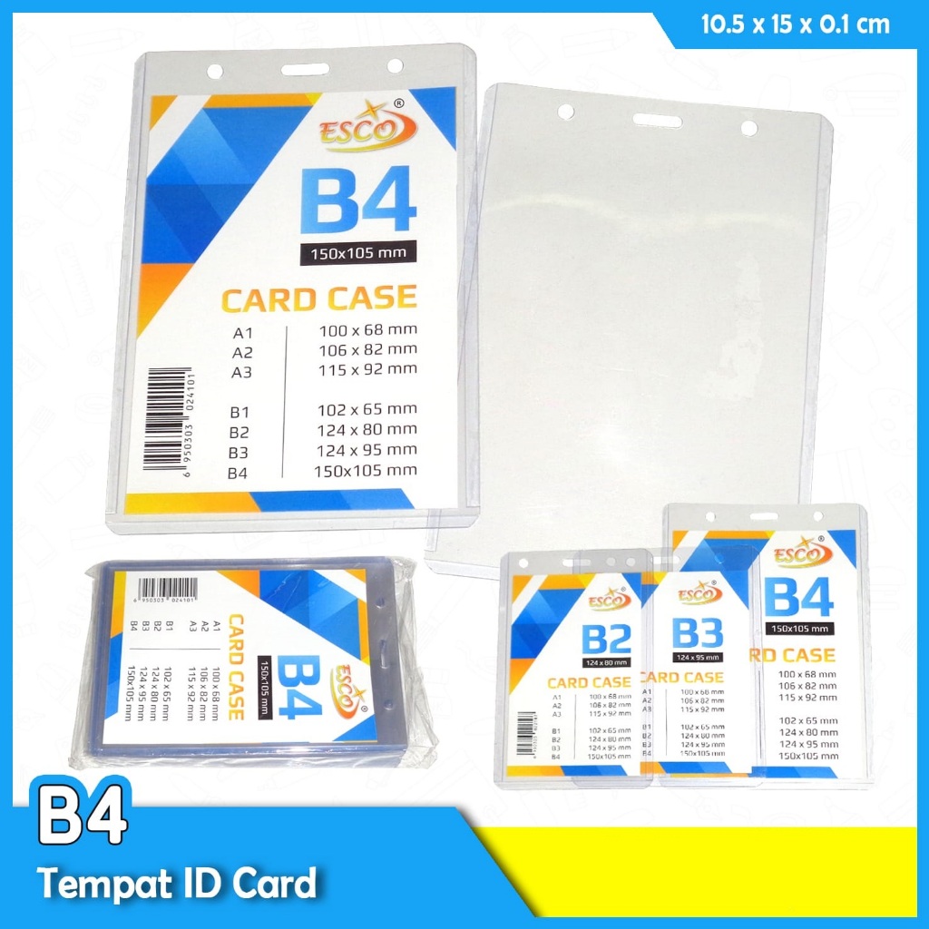 

20 pcs Plastik mika Tempat ID Card Name tag Holder B4