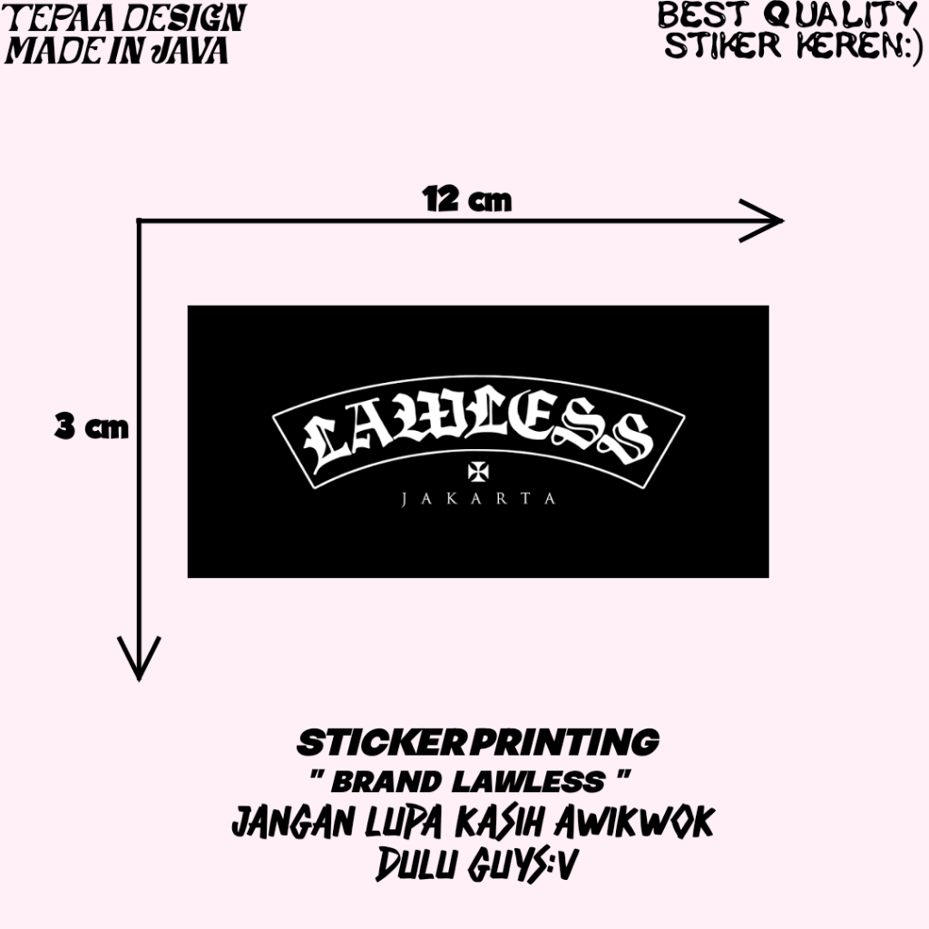 STIKER STICKER (BRAND LAWLESS) STIKER BRAND|STIKER AESTHETIC|STIKER TUMBLR