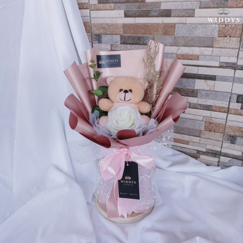 UKURAN KECIL | Buket Boneka Polos | Buket Teddy Bear Mini | Buket Kecil | Mini Bouquet