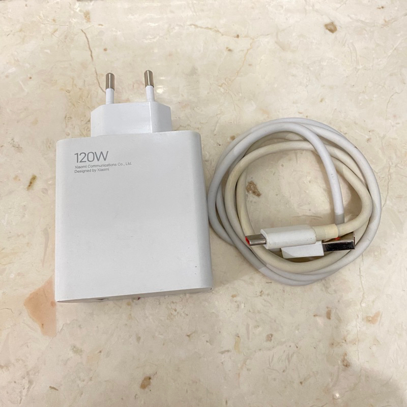 Charger xiaomi 120WATT TURBO max 120 Second bekasan original bawaan 11 t pro , note 12 pro , xiaomi 