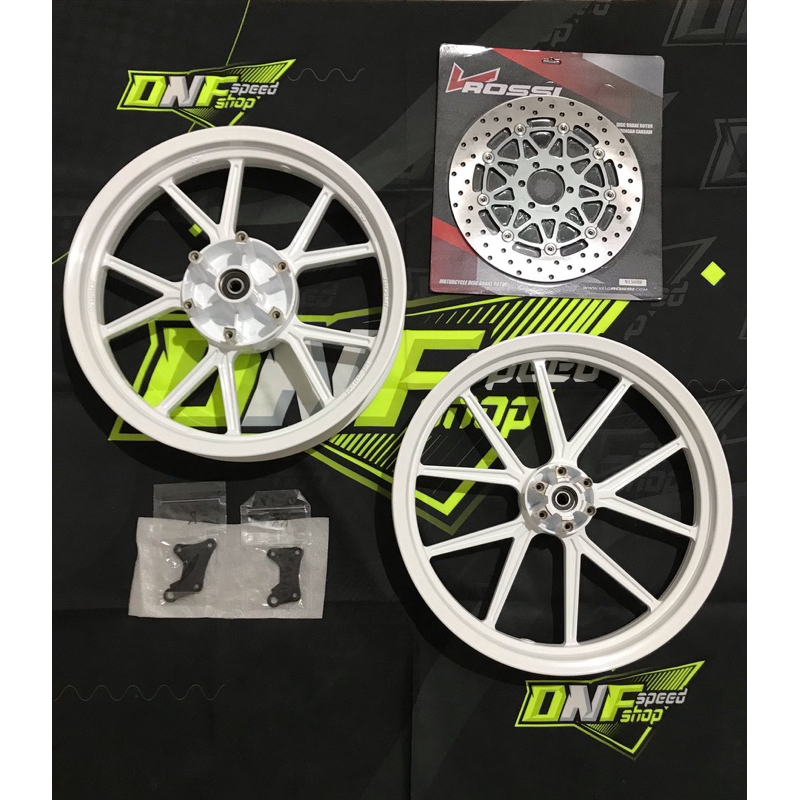 velg vrossi sprint noz gp wheel kawasaki ninja 150 RR sudah termasuk disk piringan 300mm Vrossi.