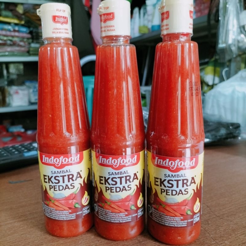 

saos Indofood ekstra pedas 135ml