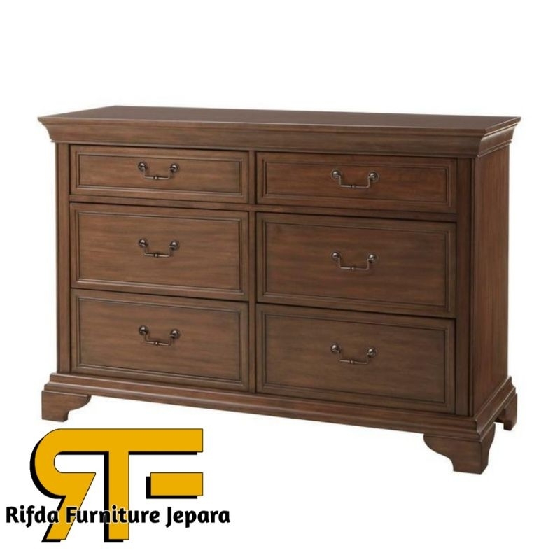 Nakas minimalis jati laci 6 termurah (drawer jati,nakas ukir,nakas jati murah,drawer terbaru )