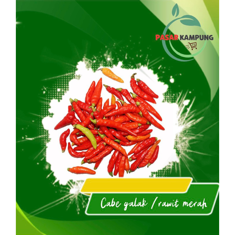 

Cabe rawit merah / cabe galak (jumlah sesua harga pasar)i