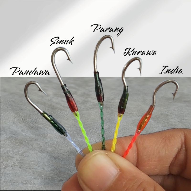 Urek belut baja urekan sawah mata kail tajam tali lapis kuat pancing sidat rawa murah siap pakai