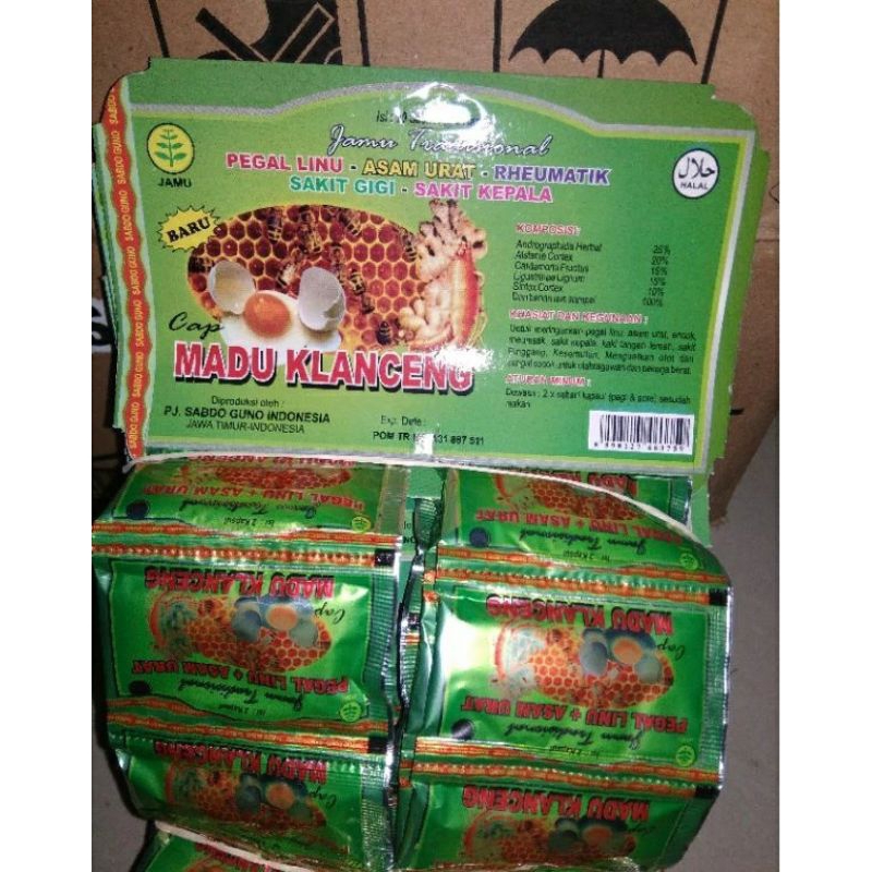 kapsul asam urat "MADU KLANCENG" original 100%