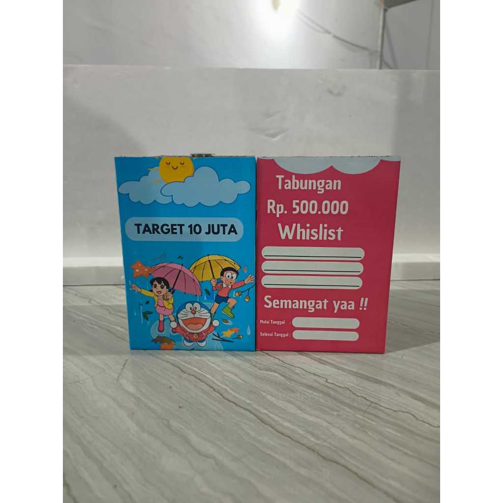Celengan Target Anak Murah 10juta Doraemon Pink