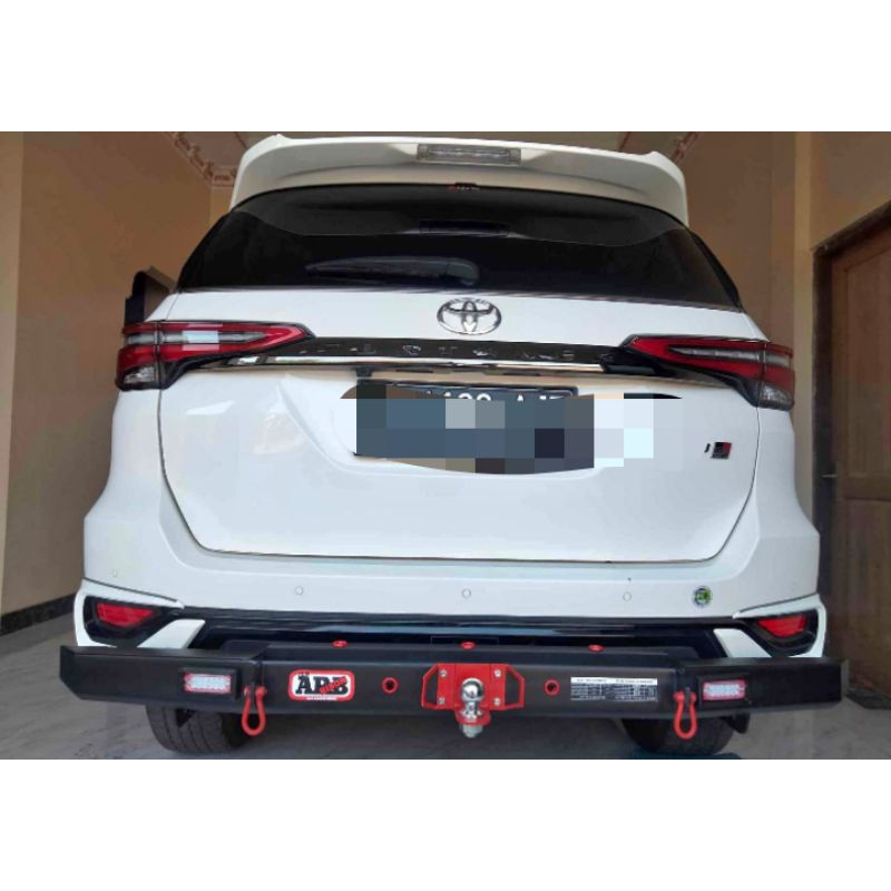 BUMPER TOWING MOBIL FORTUNER TRD VRZ VNT OFFROAD CUSTOM +DRL KNOCK DOWN