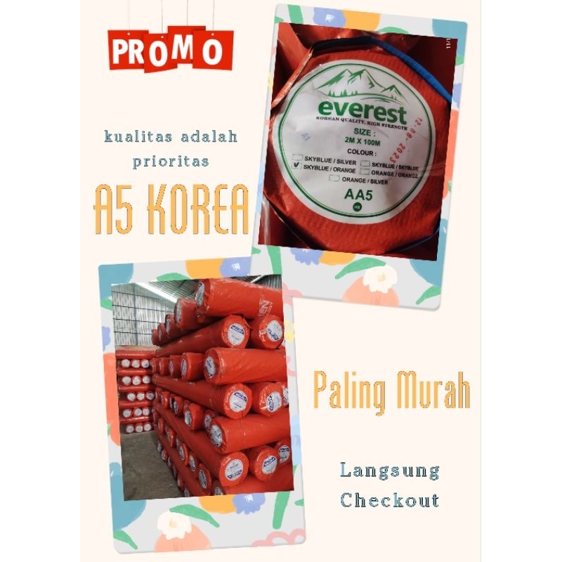 Terpal Korea A5 Terpal Kandang 30kg