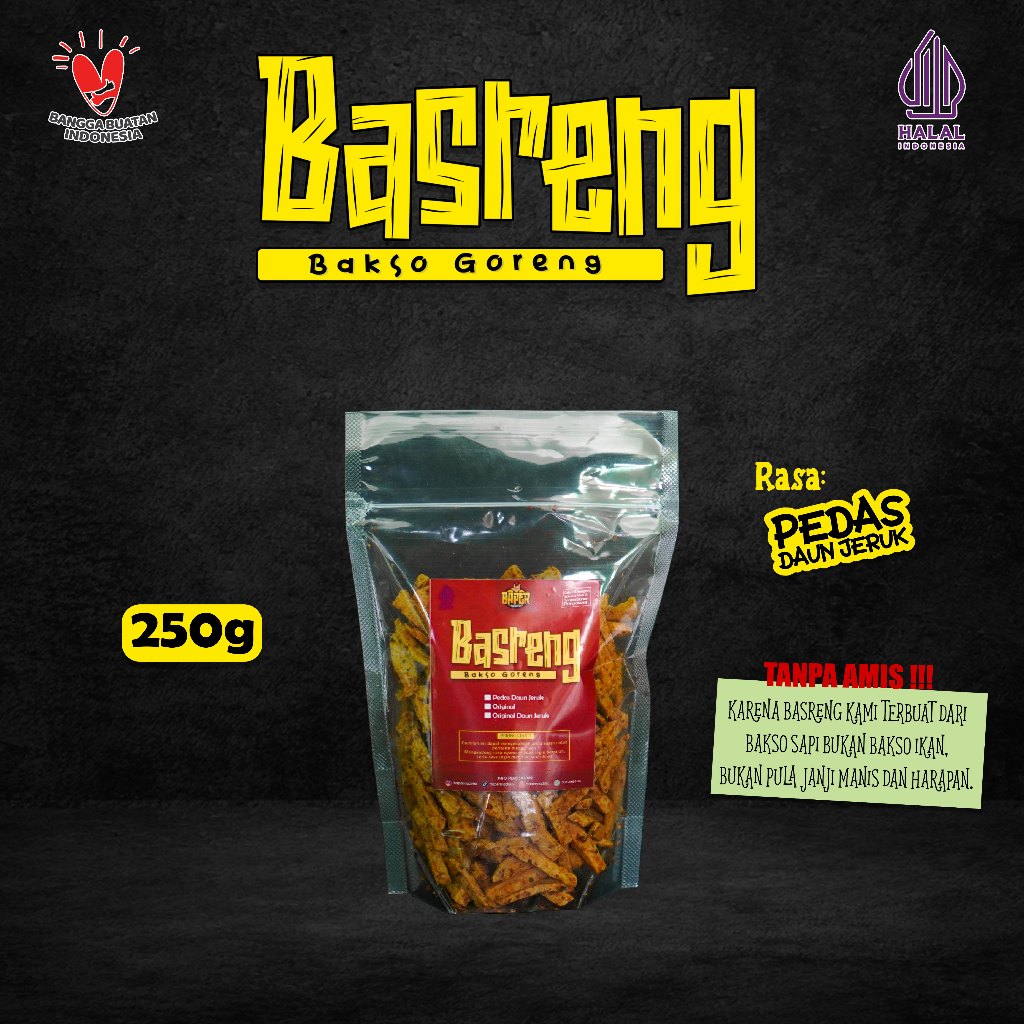 

Basreng Sapi Stik 250gr Rasa Pedas Daun Jeruk
