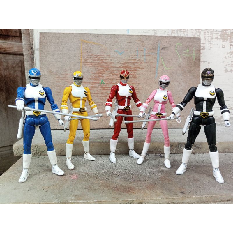 Shf Goggle Red custom Action figure power ranger rangers super Sentai mainan jadul vintage toys Show