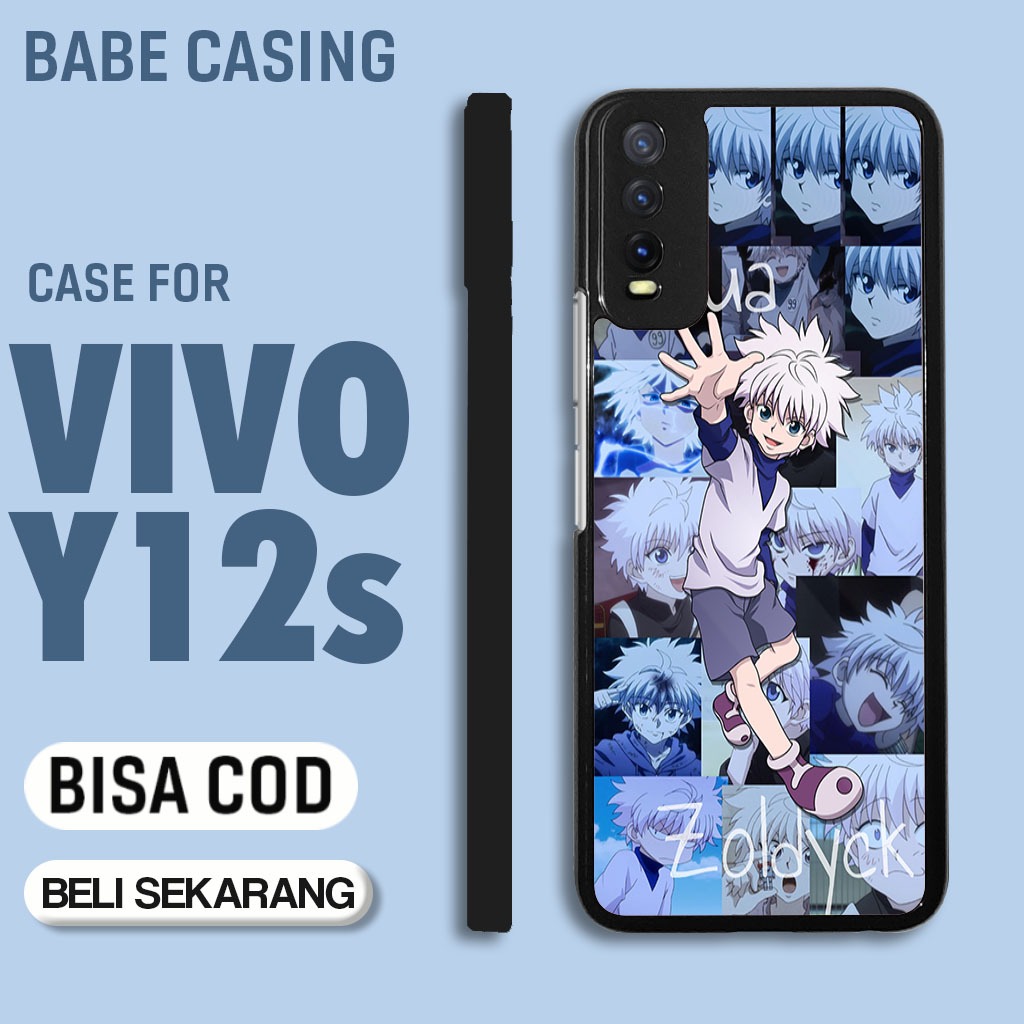 case hp vivo y12s y20 y20s terbaru aesthetic kartun killua cute keren cowok keren lucu casing hp cew