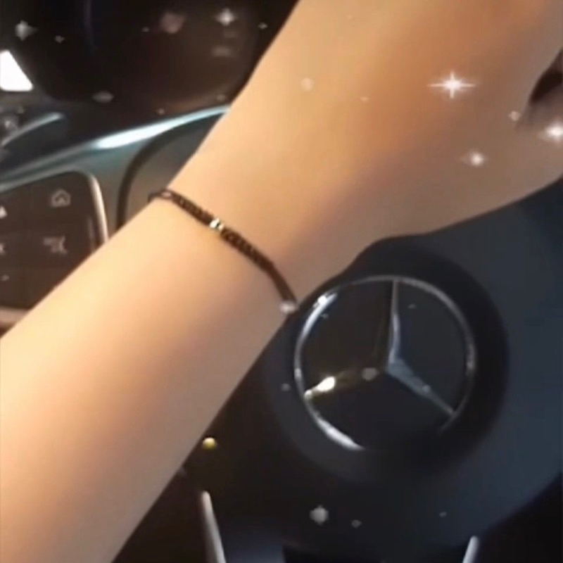 gelang  tali emas tipis keren murah