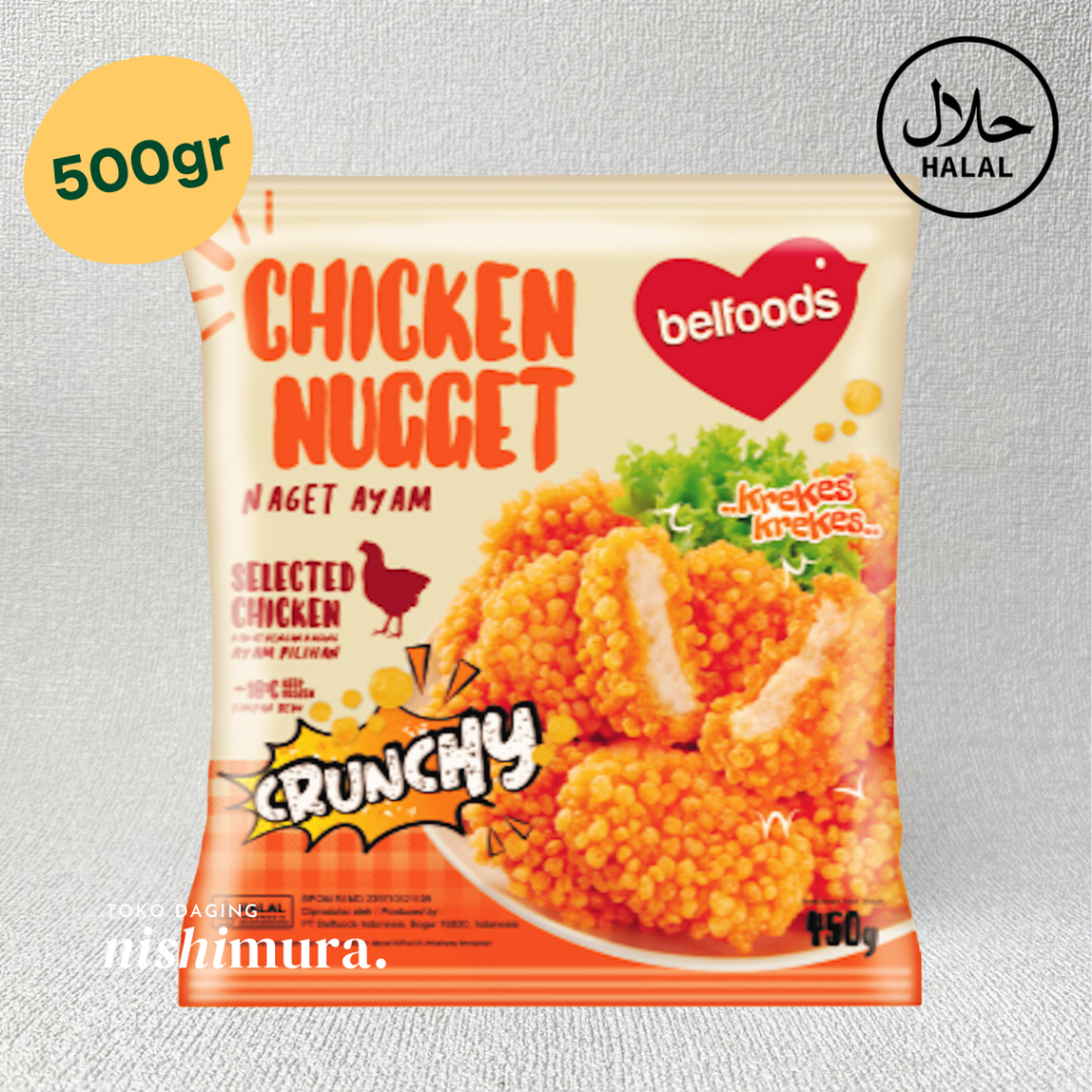 

Nugget Crispy Belfoods - Crunchy Bubble Crumbs Naget Ayam Chicken Nuggets