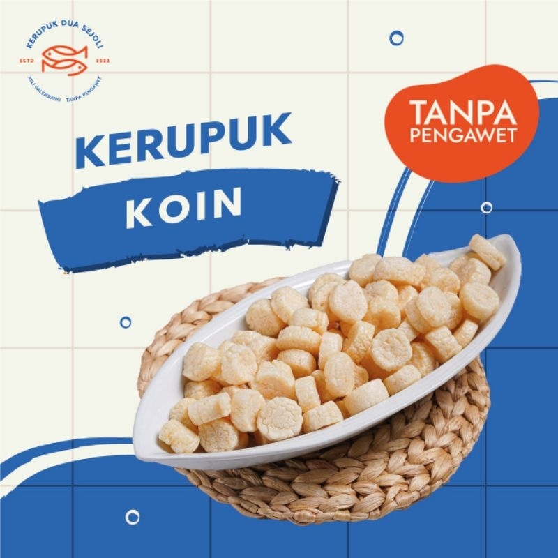 

DUA SEJOLI - Kerupuk Kemplang Koin Ikan Tenggiri Snack Asli Palembang