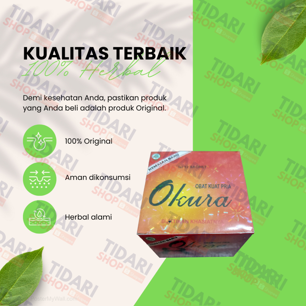TERLARIS Suplemen Kapsul Herbal Okura Original Kapsul Kesehatan Obat (Kuat) Pria Tahan Lama Obat Pen