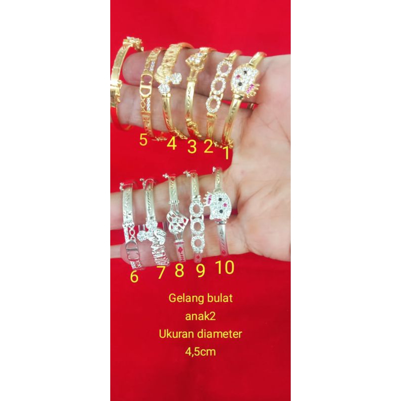 gelang mata an anak2 asli perak 925