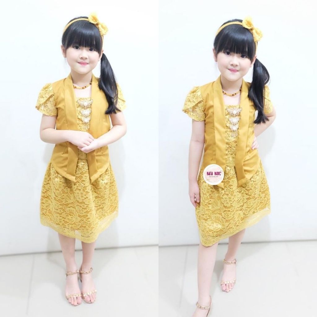 Kebaya Anak Brokat AIRA Original by Kata Kids