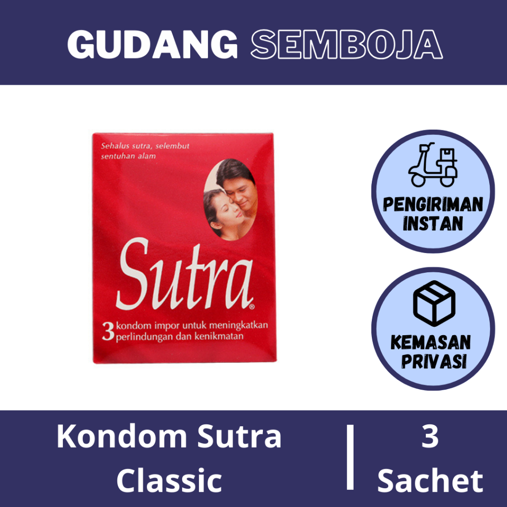 Rasa Nusantara2- Kondom Sutra Classic (Merah) Isi 3 Pcs / Kondom Tipis Sutra