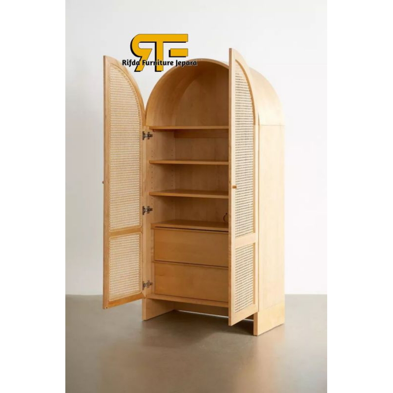 Lemari Pakaian Rotan Miniatur Box Telephone London ( Lemari Pakaian Rotan, Lemari baju Anak, Lemari 