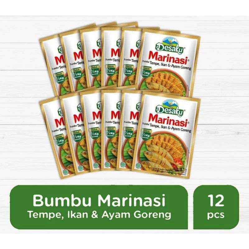 

Desaku Marinasi - Bumbu Tempe Ikan & Ayam Goreng Pak (12pcs x @15gr )