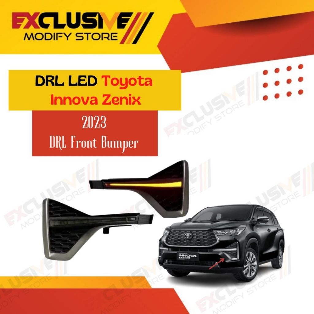 DRL LED TOYOTA INNOVA ZENIX 2023 WELCOME LIGHT SEQUENTIAL RUNNING SEIN