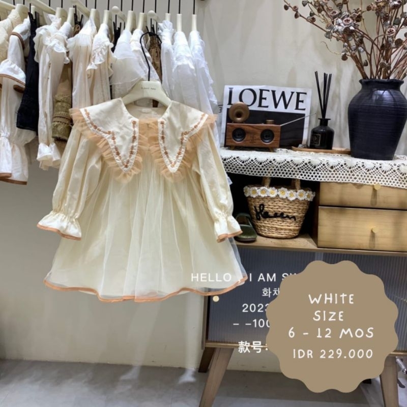 Blouse Anak Putih Ruffle