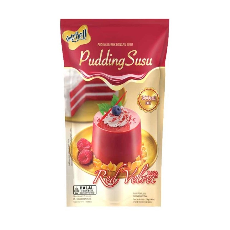 

pudding susu nutrijell red velvet 110