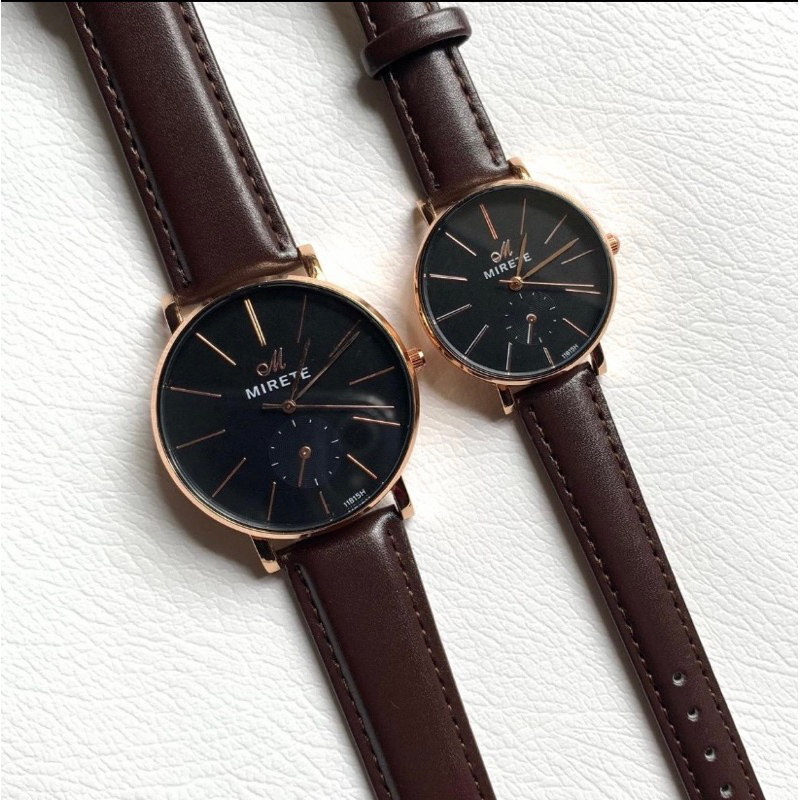 Jam Tangan Mirete Kulit Cowo/Cewe