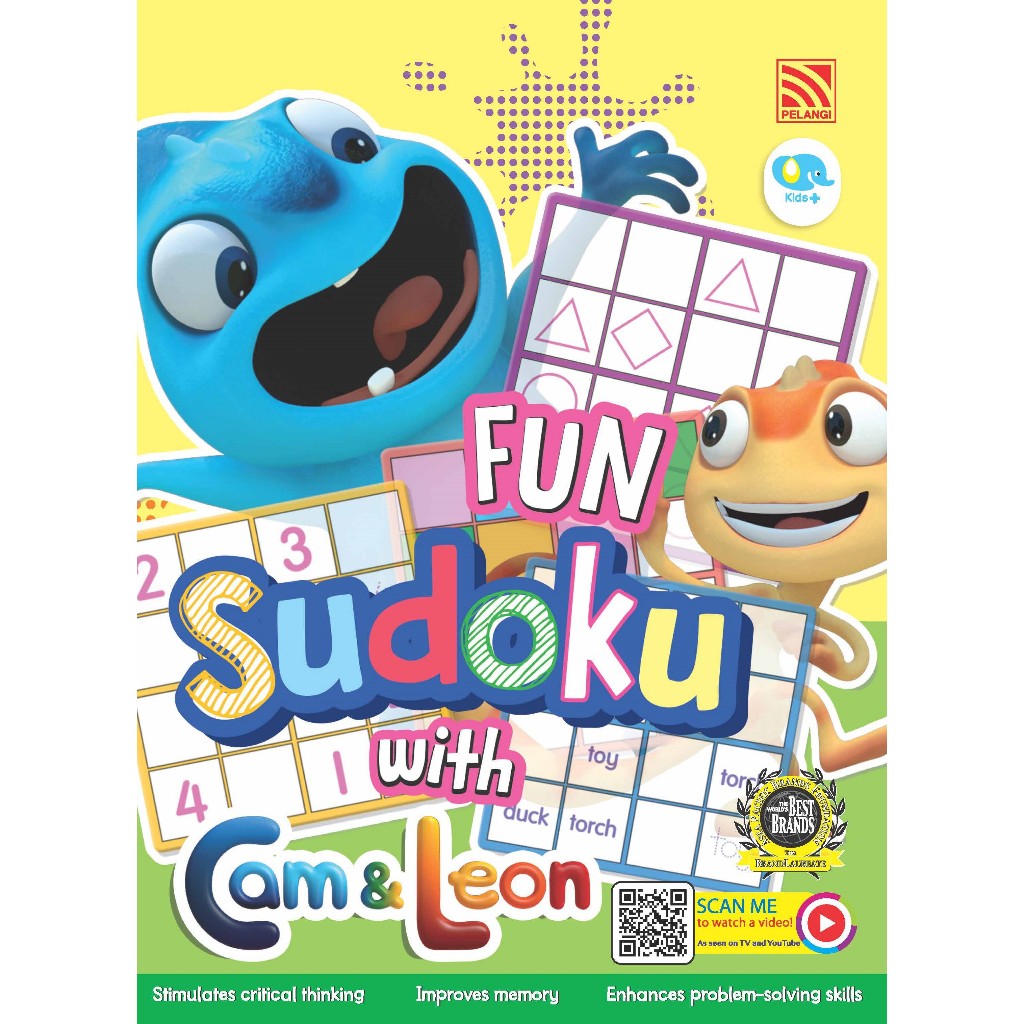 Buku Anak PAUD/TK Inggris : Cam & Leon - Fun Sudoku