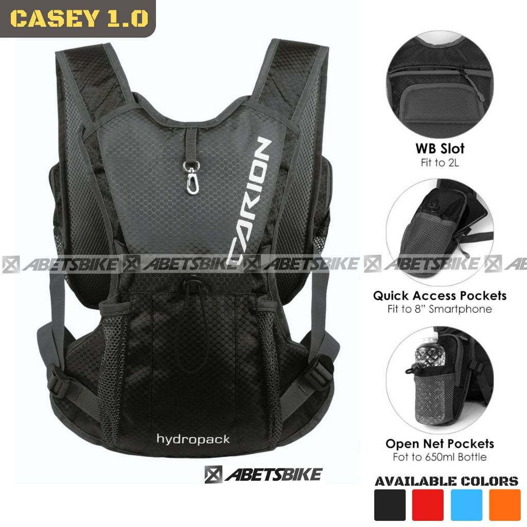 Tas Ransel Hydropack Trail Running Bag Sepeda Mtb Gunung Downhill Gowes Carion Casey