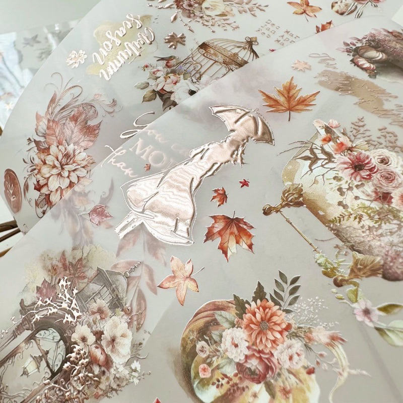 

Sample Falling for Fall rose gold foil PET Tape by Journal pages 0,5 m