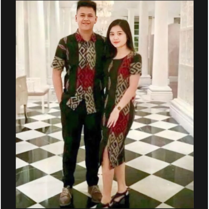 Couple tenun pasangan - baju couple tenun prewedding - couple tenun murah