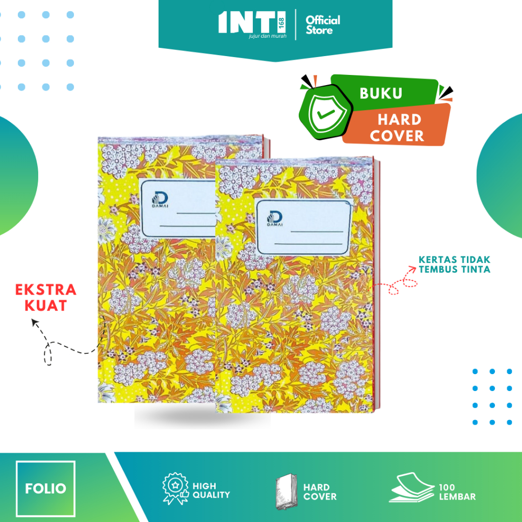 

Buku Hardcover buku tulis Akuntansi folio 100 Lembar DAMAI