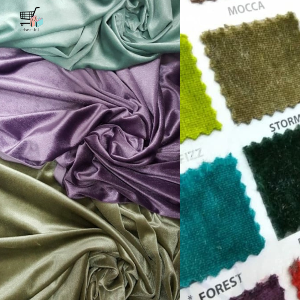 KLAIM VOUCHER❗❗ KAIN BLUDRU/KABULON / bahan bludru kabulon kain lapisan kotak perhiasan /bahan peci/